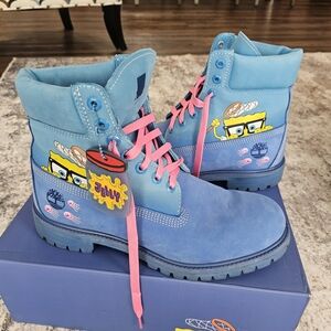 Timberland X Sponge Bob Movie Collaboration Men Boots Sz 10.5
